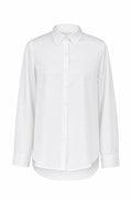 Camisa básica blanca en color Blanco – frontal invisible