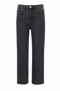 Vaquero straight leg gris lavado en color Gris – frontal invisible
