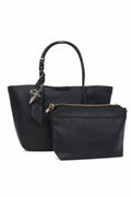 Bolso tote con pañuelo y neceser en color Negro – producto